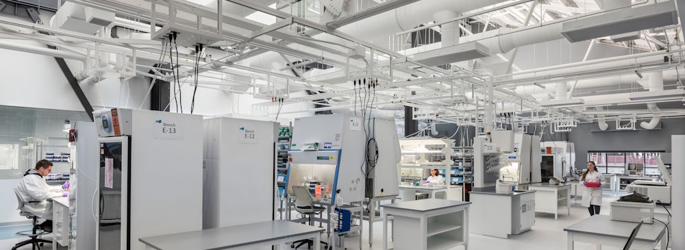 An image of ALS TDI's new core lab facility at 200 Arsenal Yards.