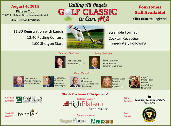 Calling All Angels Golf Classic to Cure ALS