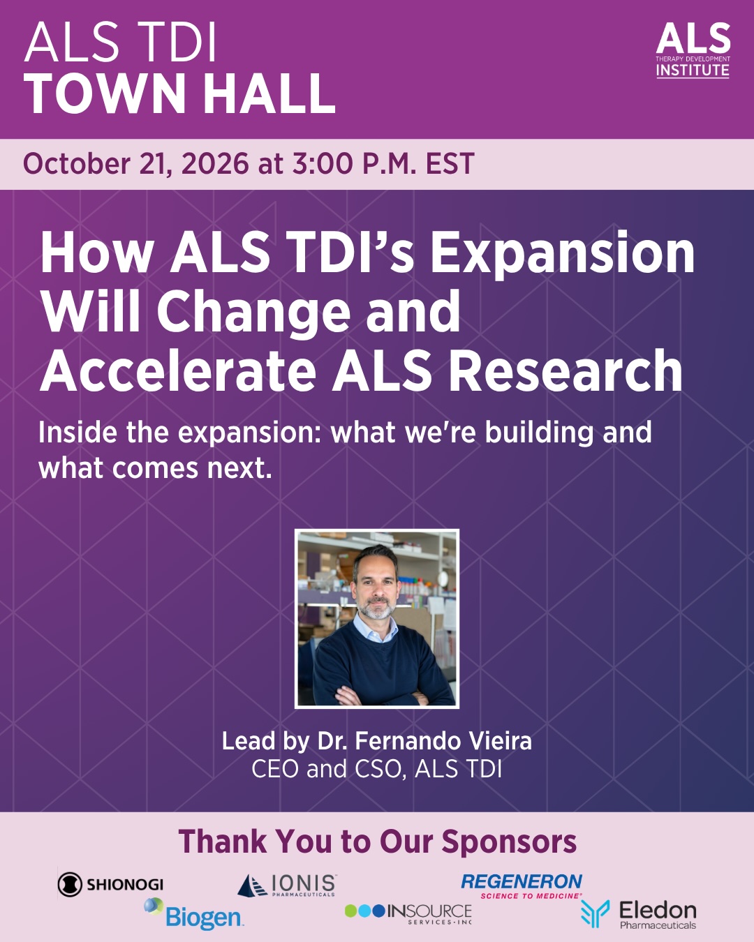 How ALS TDI’s Expansion Will Change and Accelerate ALS Research