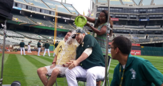 take the ice bucket challenge - corey